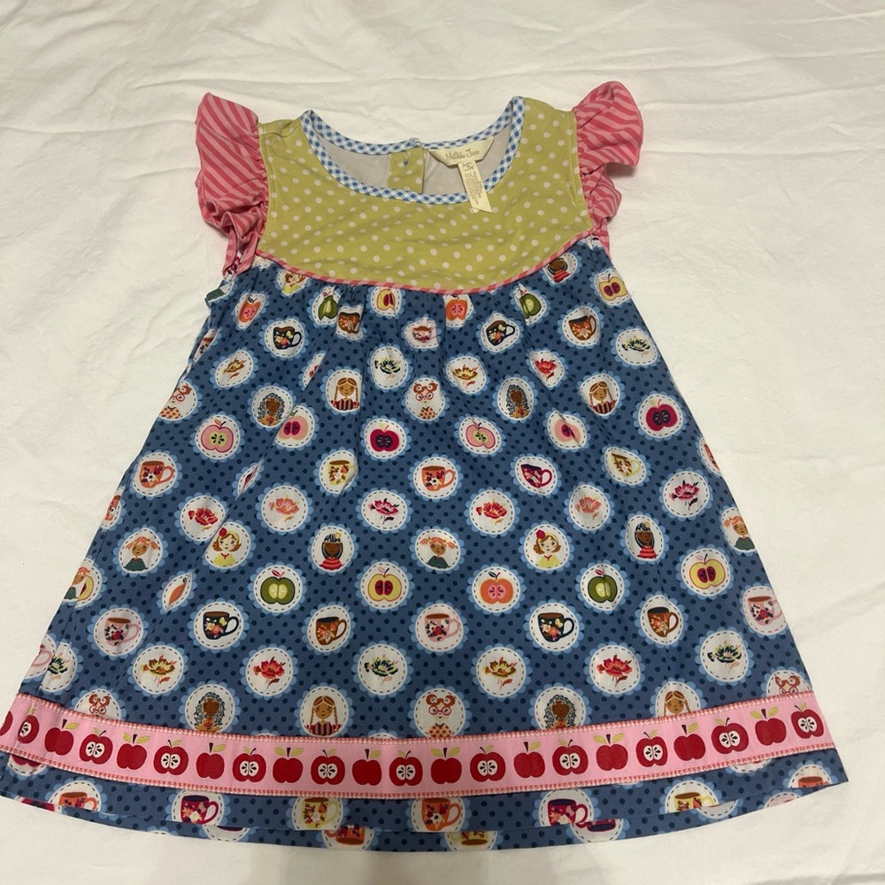 Matilda Jane girls size 8 The Adventure Begins Cameo flutter top